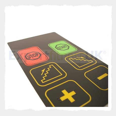 Powerjog Treadmill Console Overlay 6 Key Keypad and Membrane